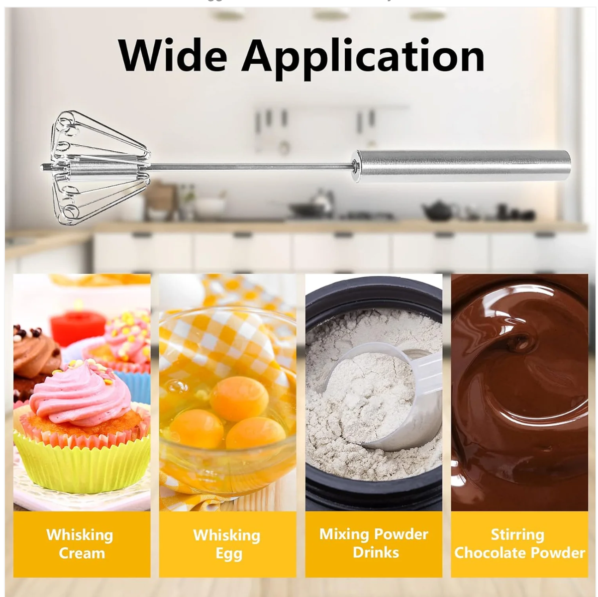 HomeJoy Rotary Egg Whisk – 27CM