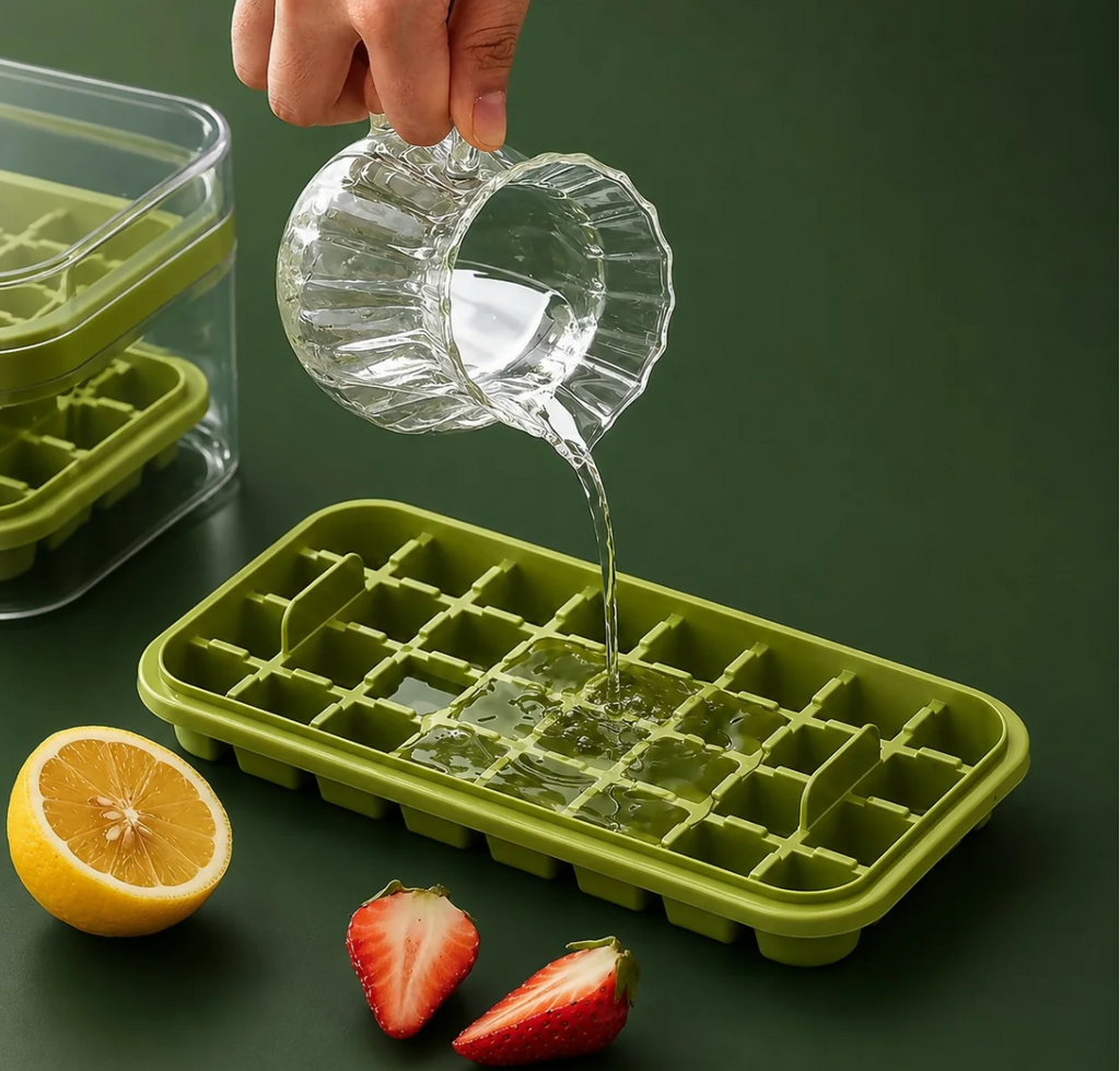 HomeJoy Ice Cube Tray – With Storage & Scoop
