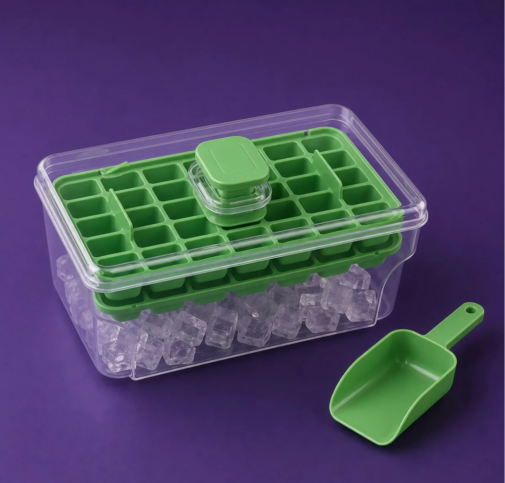 HomeJoy Ice Cube Tray – With Storage & Scoop