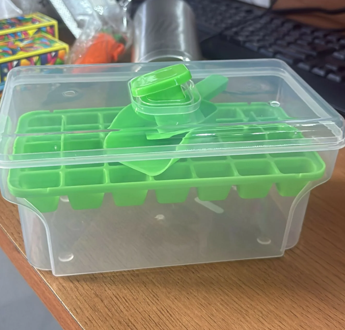HomeJoy Ice Cube Tray – With Storage & Scoop