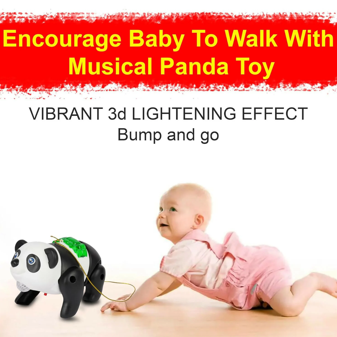 Crawling Panda Musical Toy