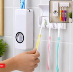 Automatic Toothpaste Dispenser & Toothbrush Holder