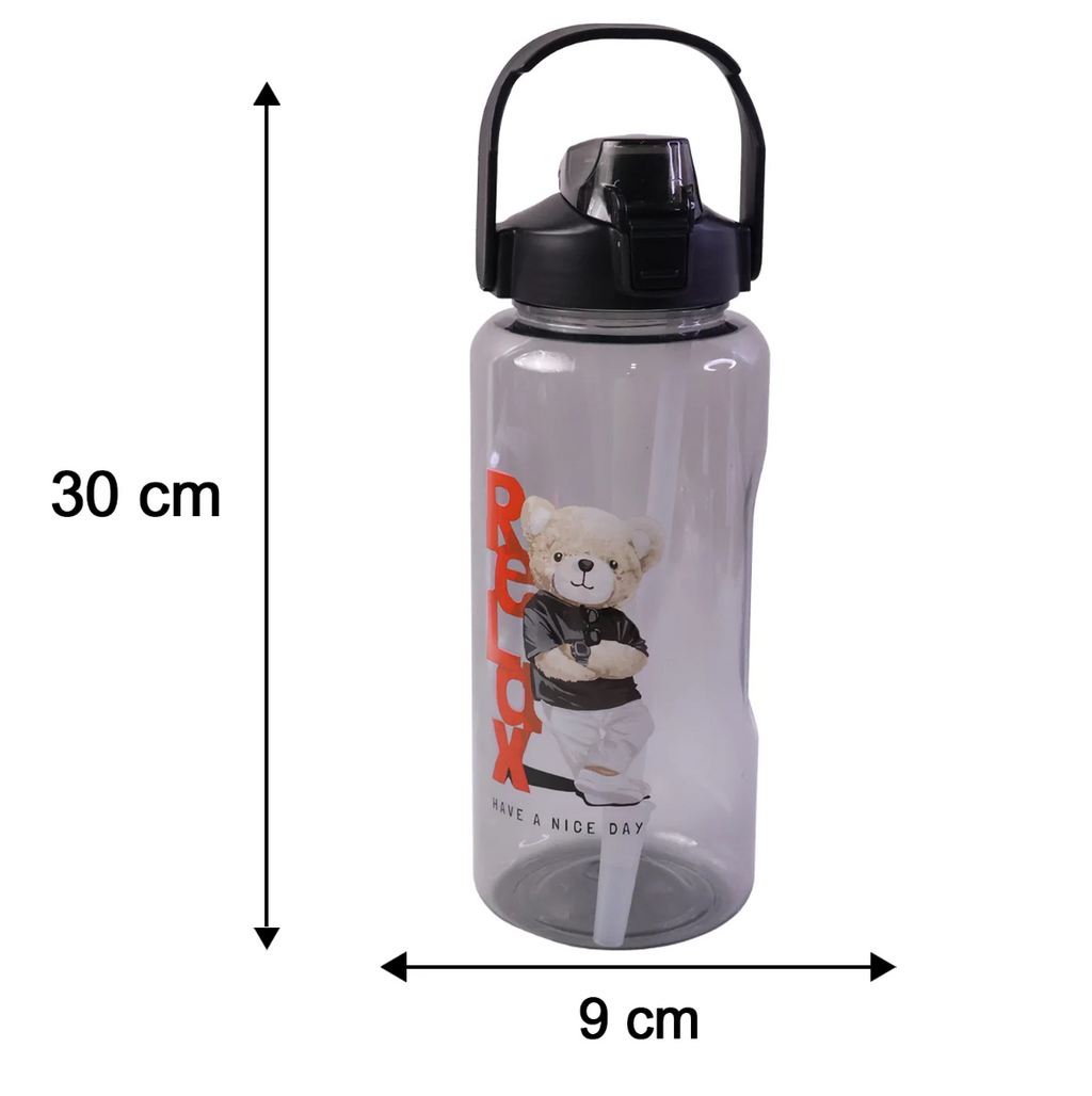 Kids Water Bottle Set – 3-Piece Cartoon Leak-Proof Set